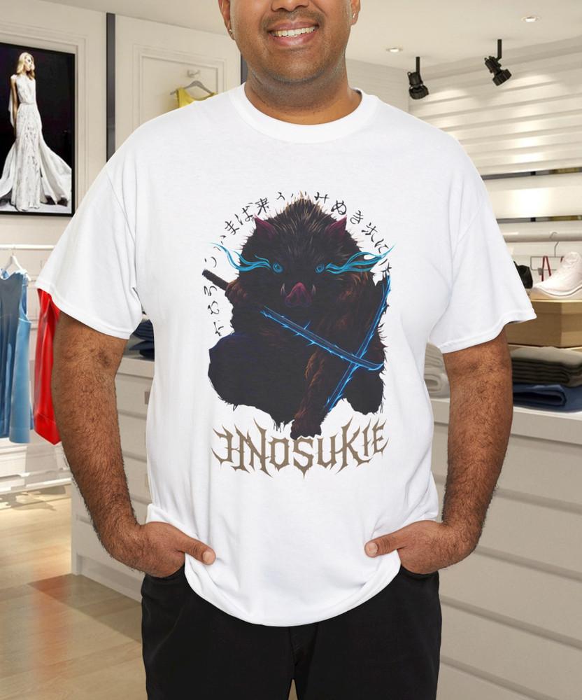 

Inosuke Hashibira Beast Breathing T-Shirt – Demon Slayer Anime Graphic Tee L