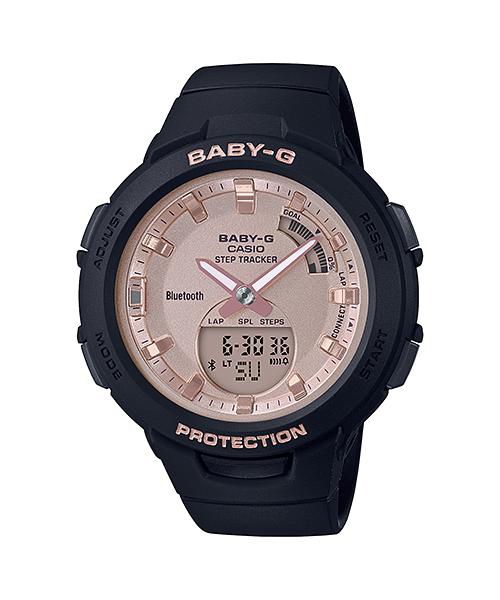 

Casio Men s Resin 100M Water Resistant Digital Shock Resistant Quartz Watch BSA-B100MF-1A чёрный