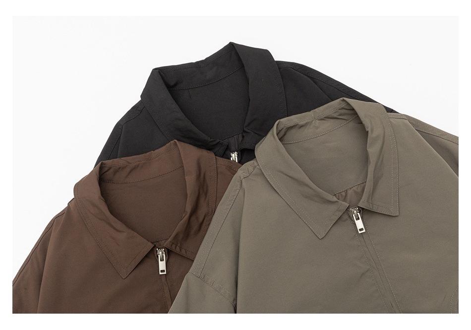 FLYCLAN Trendy Men's Lapel Coach Jacket - Casual Loose Fit (JK2509)