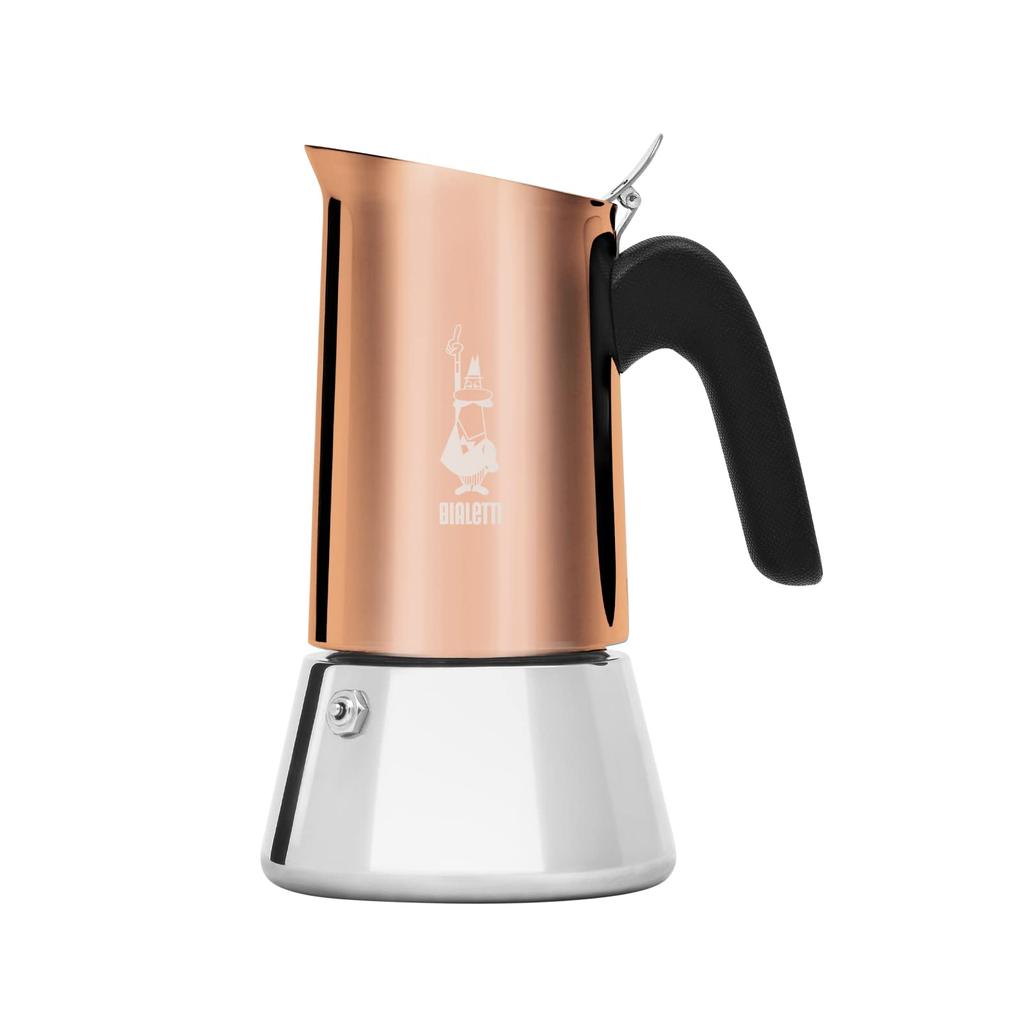 Bialetti Venus Copper 6-Cup Stainless Steel Stovetop Coffee Maker, Espresso Maker, and Mocchinetta