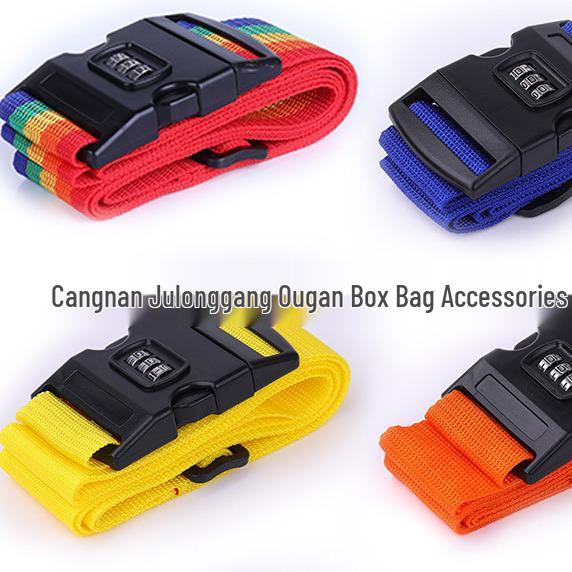 One-Word Password Luggage Strap: Secure Tie-Down & Reinforcement for Suitcases