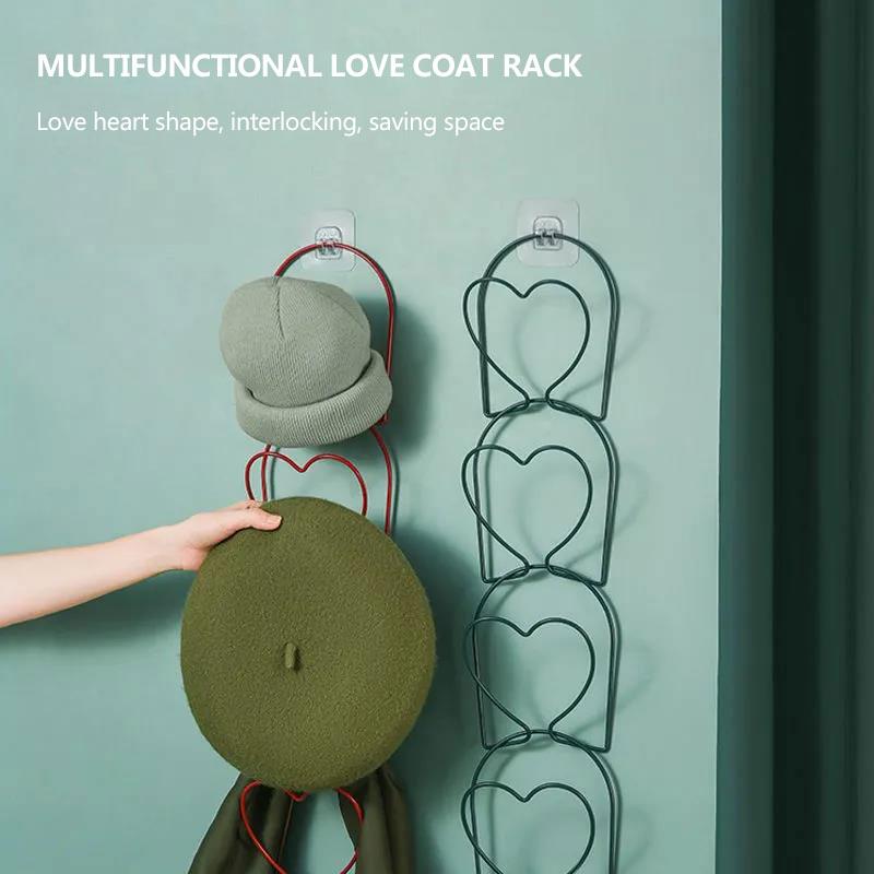 Hanging Hat Storage Rack Finishing Artifact Wardrobe Door Hat Rack Multi-layer Coat Hook Wall Hanging Towel Rack Clothes Rack