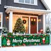 118x19.6'' Christmas Party Yard Banner-Large Merry Christmas Banner,Christmas Banners for Outside for Garden/Porch Christmas Decorations