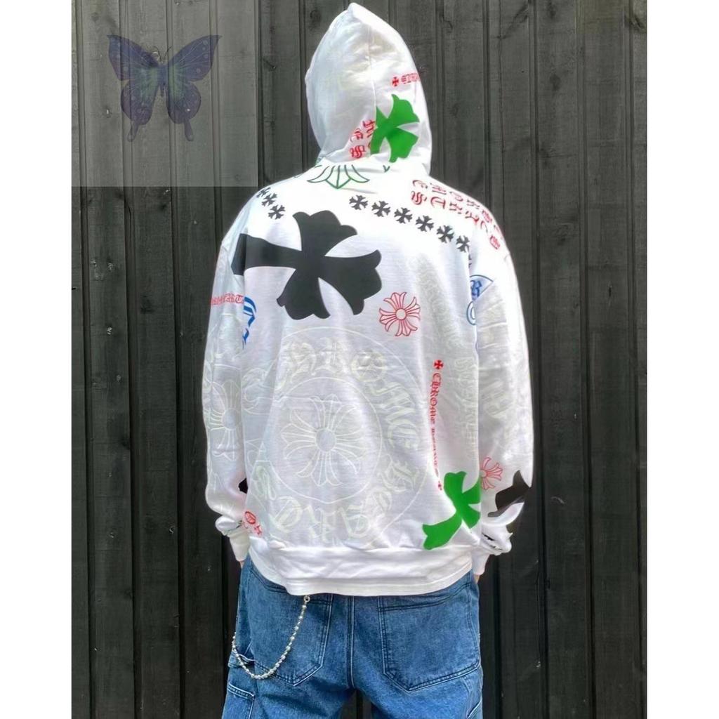 8616 CHROME HEARTS 2025 New Spring and Autumn Plus-size Thin Style Classic Style Logo Hooded Sweatshirt for Couples