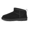 UGG Double Layer Leather Warm Comfortable Short Snow Boots Men Boots Black 1166732-BLK