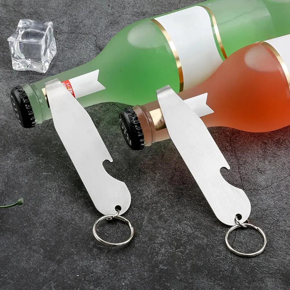 

Personalized Keychain Laser Engrave Stainless Steel Soda Beer Bottle Opener Men Custom Phone Number Name Logo Tag Car Key Ring серебряный