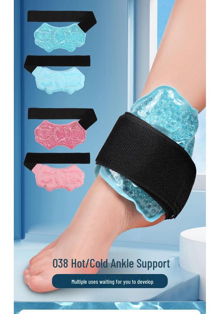 PVC Plush Dual-Sided Cold/Hot Compress for Ankle, Wrist, Elbow, Calf - Household Therapeutic Ice Pack Essentials