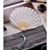 Flower Pattern Hand Fold Fan Multicolor Decorative Fan Lace Folding Fan  Performance Favors