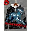 Felpa con Cappuccio Stampa 3D Alieno UFO Moda Donna Felpe Gatto Felpa Casual Cappotto Harajuku Abbigliamento Unisex Uomo Felpa con Cappuccio