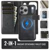 Custodia di LUSSO per IPhone 18 Pro Max 5G 2026 2in1 Portafoglio in Pelle Staccabile Porta Carte Funda IPhone 18 Pro Copertura Magnetica