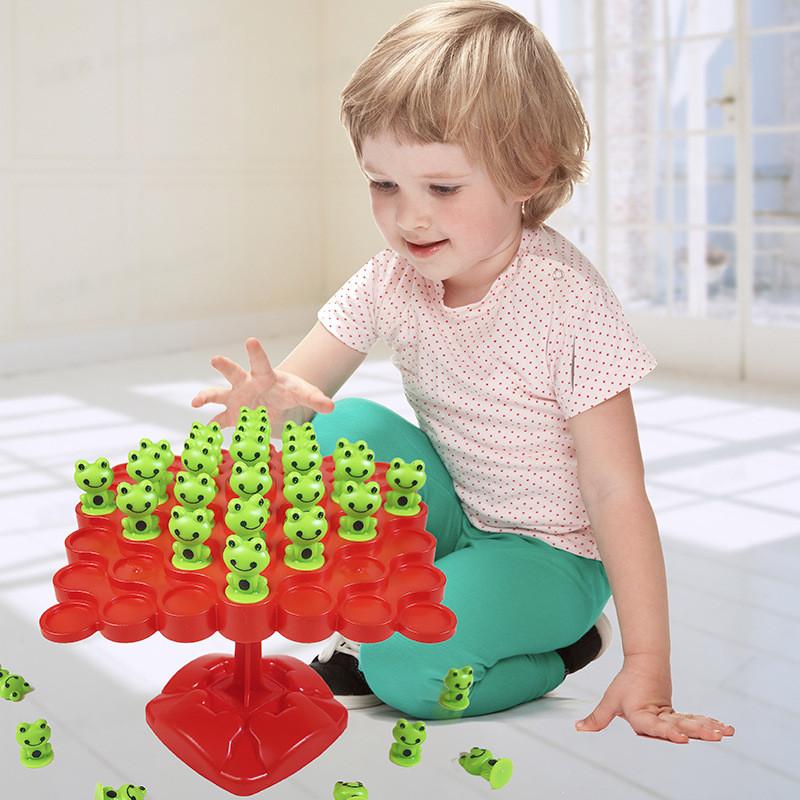 Interactive Frog Balance Tree Desktop Toy For Kids Enhances Motor Skills And Intelligence
