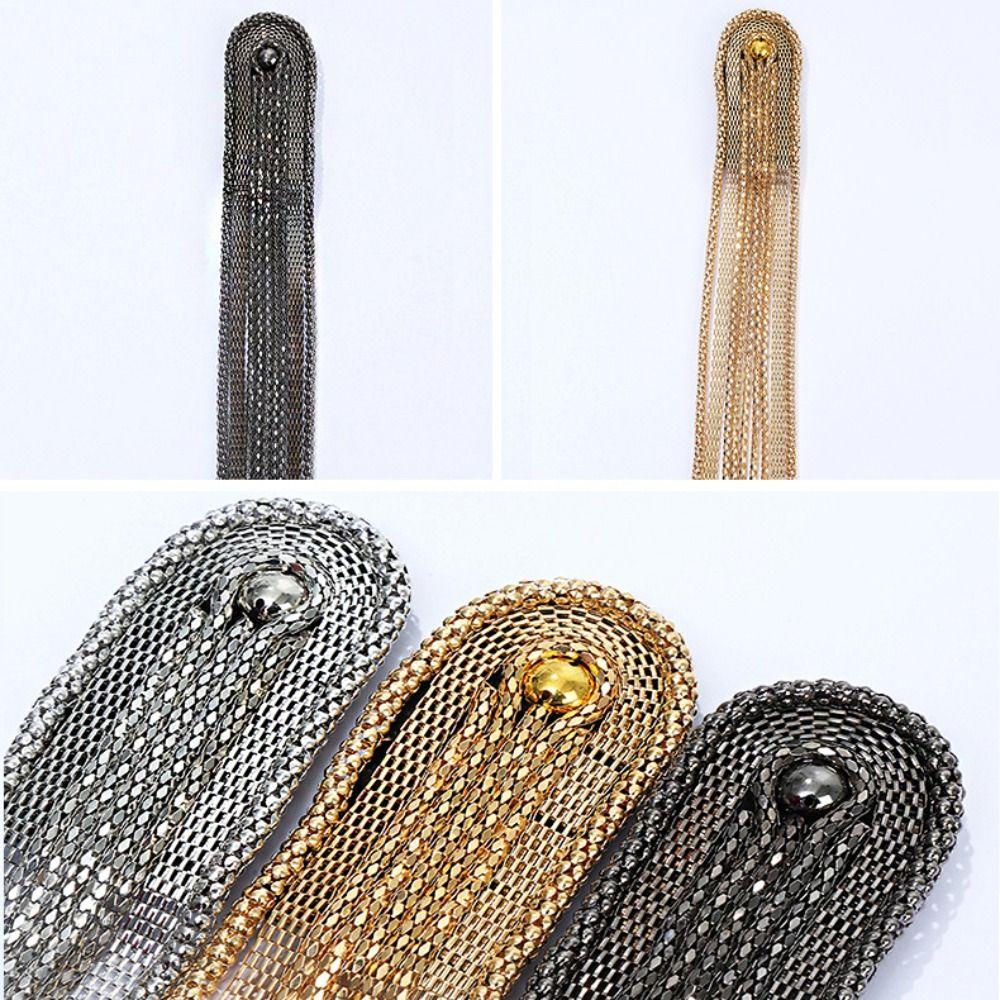 Zinc Zinc Alloy Tassel Chain Epaulettes Metal Tassel Epaulet Retro Gold Brooch Jewelry Suit