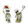 Halloween Grass-Growing Skull Decor Create a Halloween Atmosphere Design for Home Tabletop Party Supplies