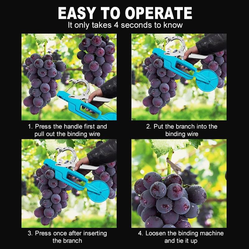 Agricultural Branch Binding Device Handheld Garden Bundled Branch Tool Portable Electric Orchard Tying Machine