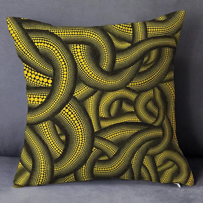 Home Decor Colorful Geometric & Floral Printed Pillow Covers Pattern Cushion Cover Suitable for Sofa Bedroom Car Pillow Cover