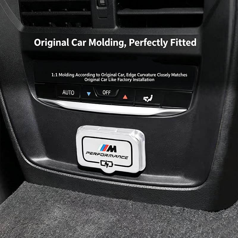 1Pcs Motorcycle Sticker/Car Rear Seat USB Port Dust Cover Waterproof Cap For BMW 1 2 3 5 6 Series F40 F44 G20 G30 6GT G32 G26 X5 YN8