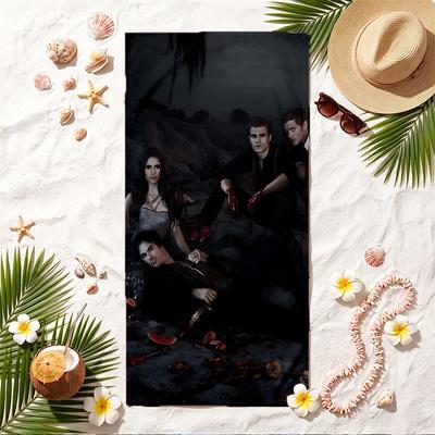 The Vampire Diaries Soft Beach Towel Stylish Beach Pool Towel for Summer Seaside Vacation Travel