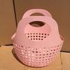 Home Handheld Basket For Bathing Vegetables And Fruits Storage Hollow Out Washbasin Storage Basket