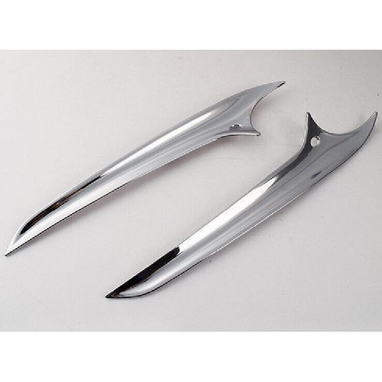 For Hyundai Elantra 2017-2018 Glossy Chrome Front Fog Light Eyelid Molding Strip