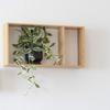 Wall Shelf 2 Niches 70x15x35.5 Cm In Natural Bamboo - DJEGA