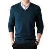 Men S Winter Thick V Neck Long Sleeve Pullover Knit Sweater