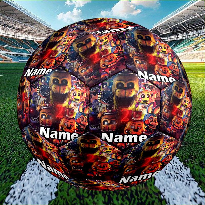 Custom Name Personalized Five Nights at Freddy's Print Size 5 Soccer Ball Training & Match Football, for Team, Kicking, Gift for Football