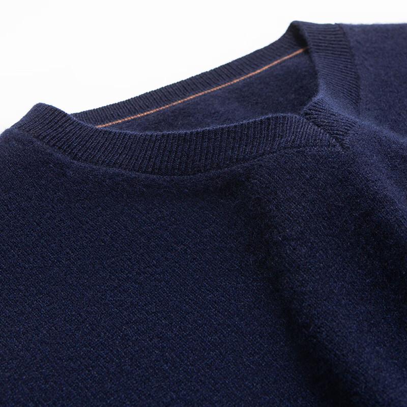 FAPAI Men's Crew Neck Cashmere Blend Sweater