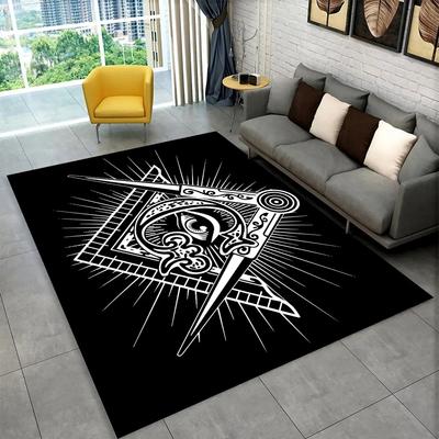 Covor masonic masonic Illuminati 3D, covor covor pentru camera de zi dormitor covor, covoraș anti-alunecare