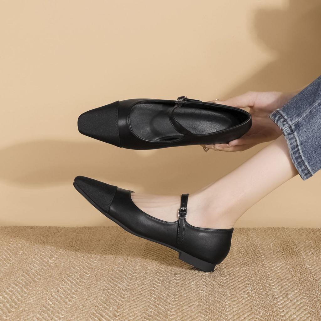 Mary Jane shoes women wear high-end silver single shoes women's 2025 autumn French style not tired feet temperament high heels