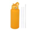 1L Stainless Steel Vacuum Insulated Water Bottle With Handle Straw Lid Outdoor Sports Travel