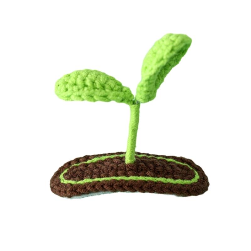 

Fun Nature inspired Hair Clips Comfortable Stereo Bean Seedling Shaped Hairpin for Daily Wear Dates Parties Gathering 1