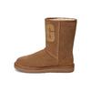 Classic Short UGG Rubber Logo Fleece Lined Women's 1108230-CHE