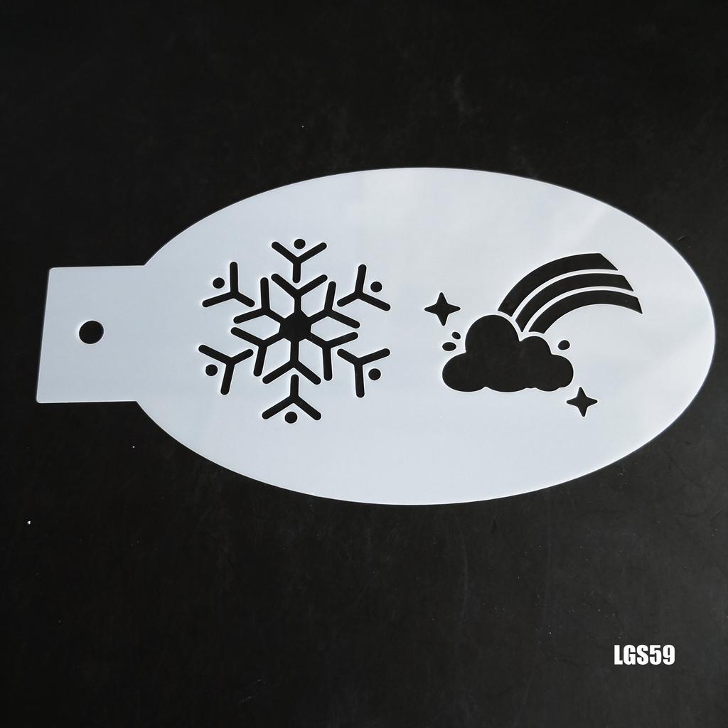 New Face Painting Stencils Templates Professional Body Art Dolphin Deer Butterfly Plastic Makeup Tools