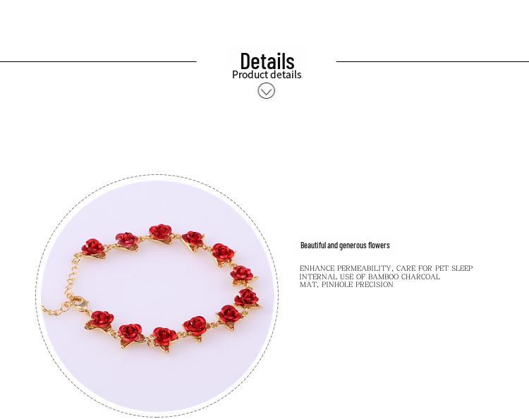 Rose Gold-Plated Women's Bracelet - European & American Simple Korean Design