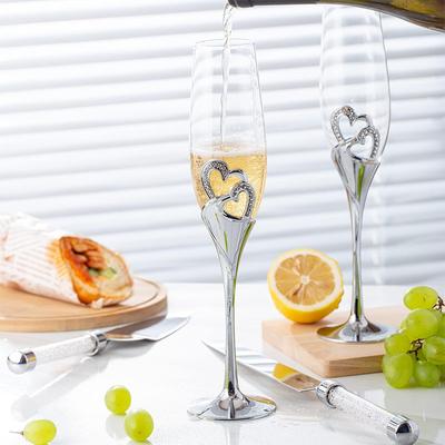 Crystal Bubble Champagne Glass Red Wine Cup Set Wedding Gift Transparent Glass High Foot Red Wine Cup Wine Glasses Wine Glass