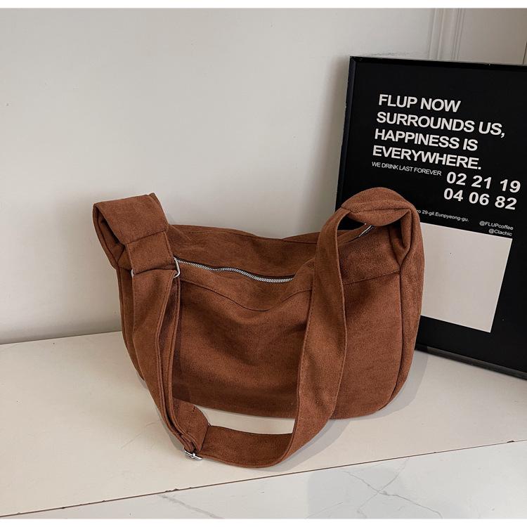 High-End Versatile Crossbody Shoulder Tote - Large Capacity, Commute-Friendly, Lazy Style