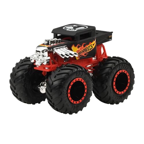 Hot Wheels Camión Monstruo 1:64 Juguete de Vehículo Bone Shaker Mini Coche para Edades 3 y Mayores Negro JGR03