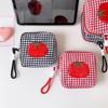 Cloth Checkered Fruit Plaid Stationery Bag Tomato Pen Bag Pencil Pouch  Girl Kids Children
