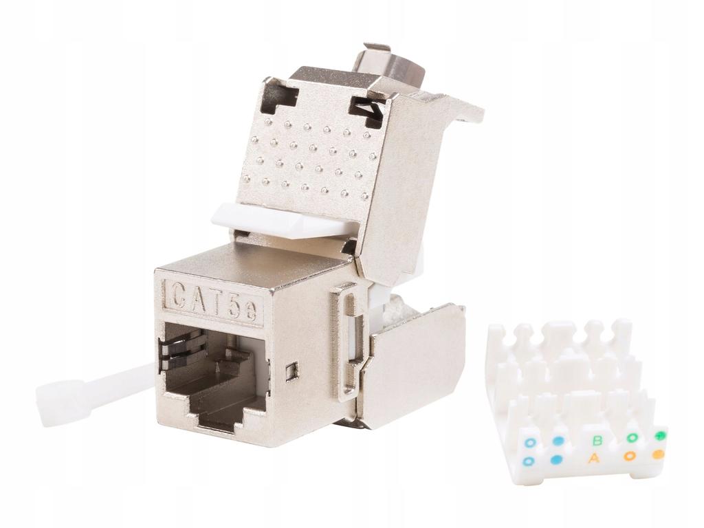 Moduł keystone Jack RJ45 kat. 5e FTP, beznarzędziowy Netrack