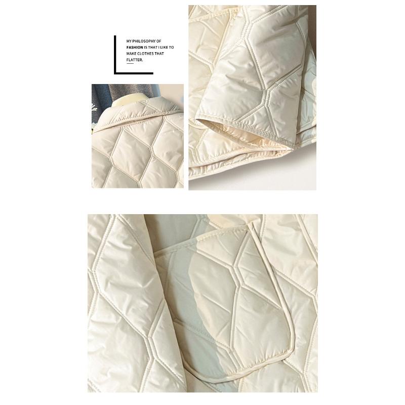 Lapel Collar Puffer Jacket, Lightweight Down Coat Short Quilted Winter Jacket for Women, Warm Outerwear with Faux Fur Trim, Casual Thermal Coat