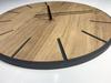 Large Wood Art Wall Clock 60cm