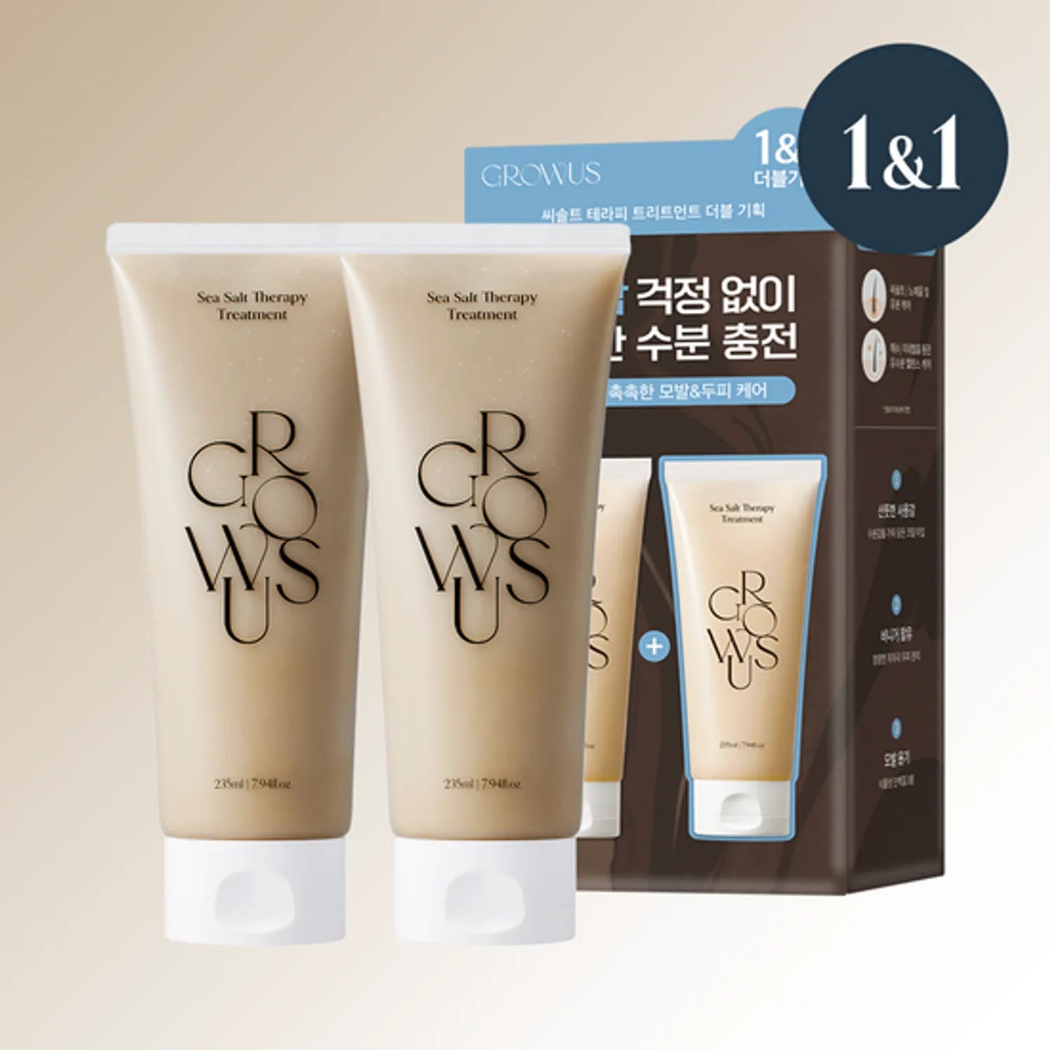 growus Sea Salt Therapy Treatment 235ml Double Pack 235ml