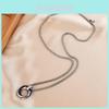 Trendy Titanium Steel Necklace For Men And Women With Minimalist Geometric Design Ideal For Casual Wear And Gifts