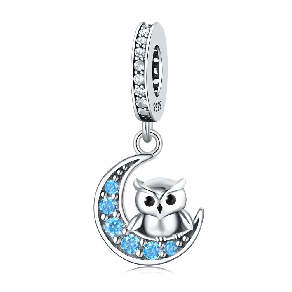 Copper Colorful Phoenix Parrot Owl Charm Pendant Beads Fit Charm Original Bracelet For Women Jewelry Making