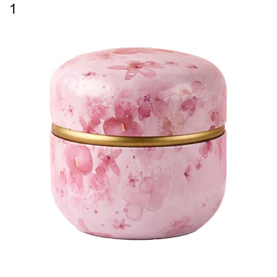 Tea Holding Jar Wide Application Bright-colored Multicolor Attractive Sturdy Anti-cracking Chocolate Can for Home