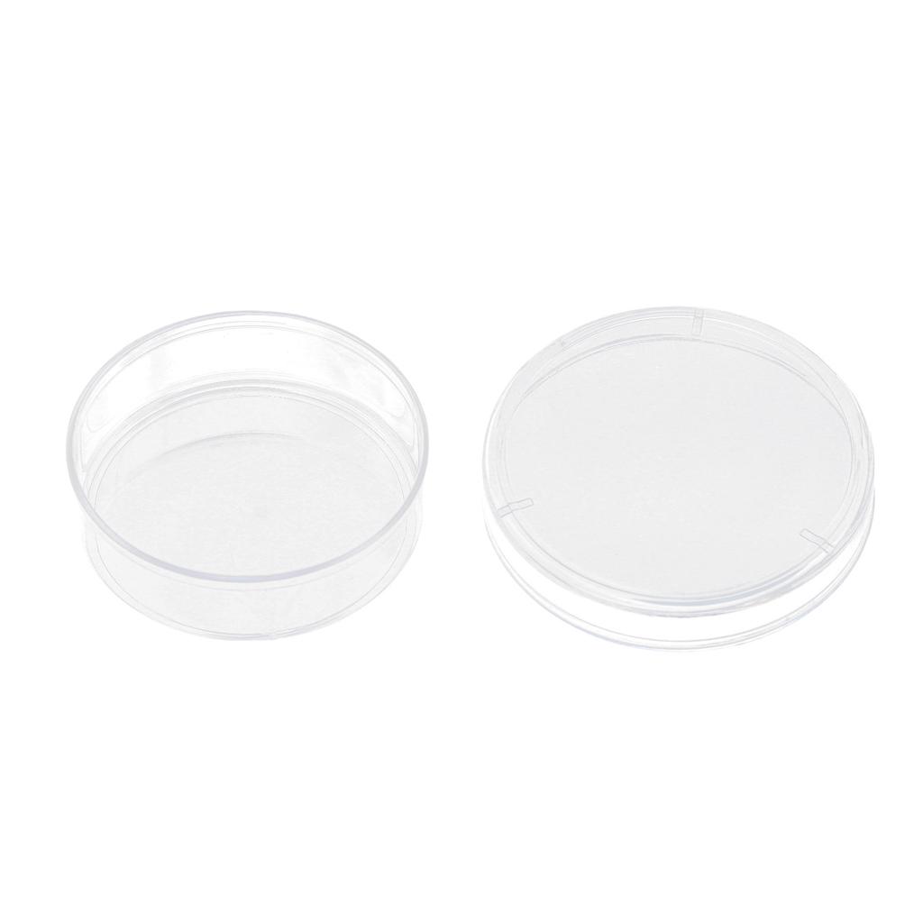 10 stycken petriskålar med lock Genomskinlig plastodlingsskål för laboratorium Skola Vetenskapsprojekt 35 mm diameter 10 mm