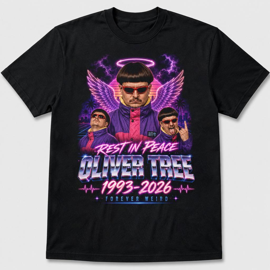 Oliver Tree Tributo Riposa in Pace 1993-2026 Memoriale Unisex S-5XL Maglietta YH383