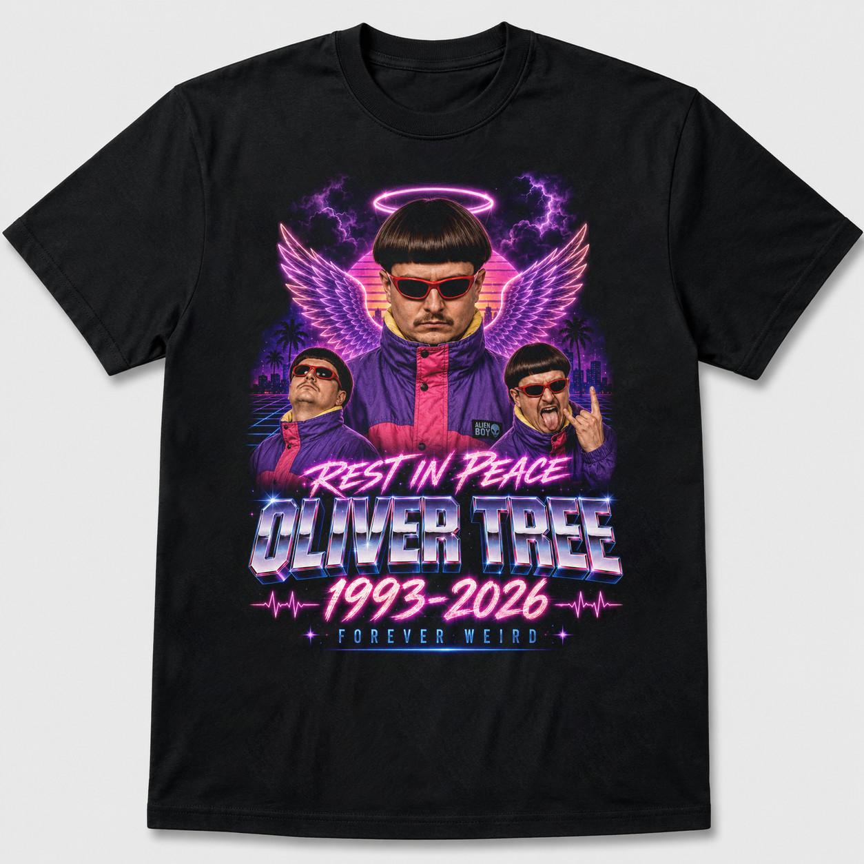 Oliver Tree Tribute Rest In Peace 1993-2026 Memorial Unisex S-5XL Shirt YH383 XXL