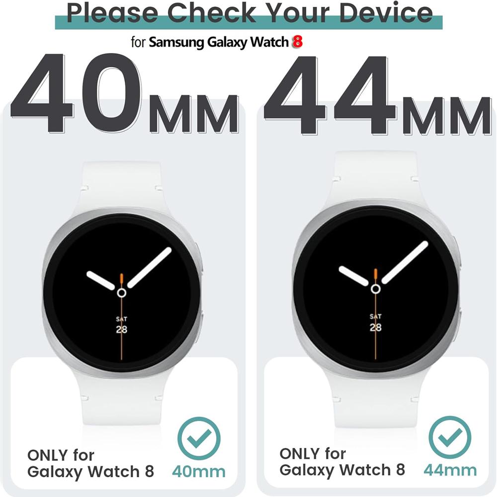 Θήκη TPU με επιμετάλλωση Για Samsung Galaxy Watch 8 40mm 44mm Προστατευτικό Οθόνης Αξεσουάρ Θήκες Ρολογιού Για Galaxy Watch 8 Προστατευτικό