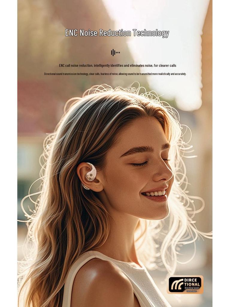 YX48 Wireless Bluetooth Ear-Hook Earbuds with HIFI Sound and ENC Noise Cancelling